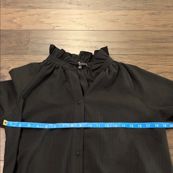 New Without Tags Tuckernuck Pomander Place Harlee Ruffle Collar Blouse Sz M - Picture 10 of 13